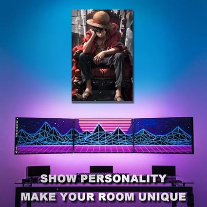 Monkey D Luffy- HD Shining Metal Poster