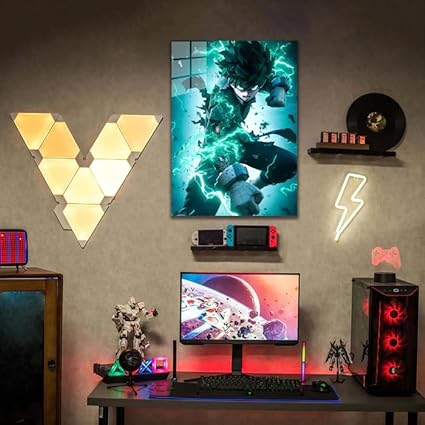 One For All - Deku - HD Shining Metal Poster