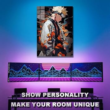 Naruto Japan Style Smokey HD Shining Metal Poster