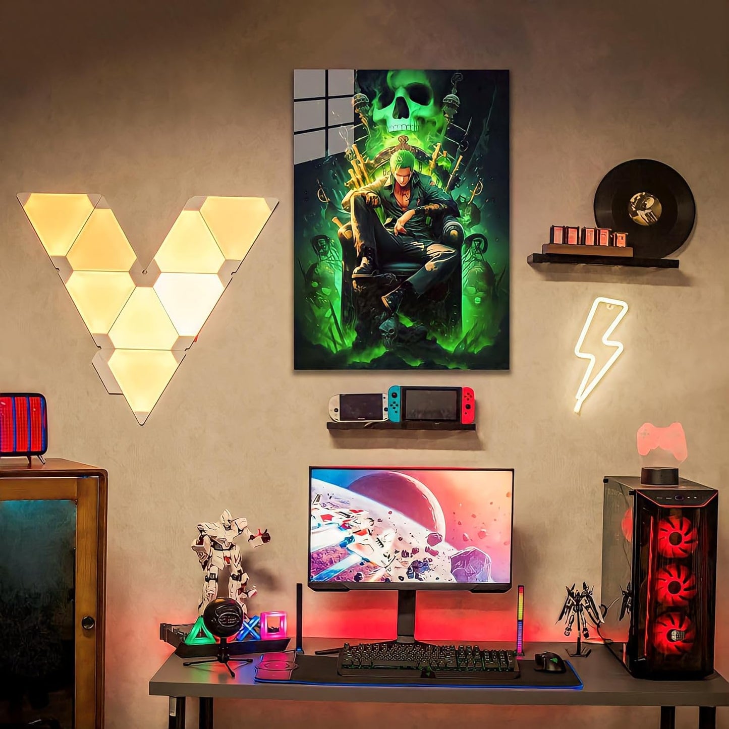 King of hell - Roronoa Zoro - HD Shining Metal Poster