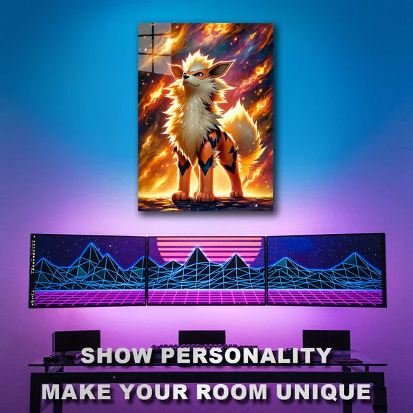 Pokemon Arcanine- HD Shining Metal Poster