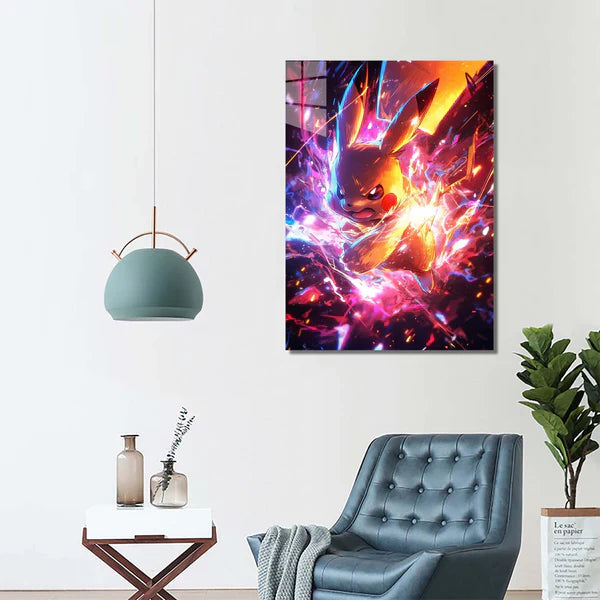 Pokemon|Pikachu 3- HD Shining Metal Poster