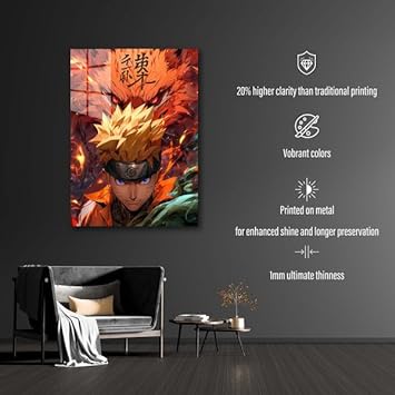 Cursed Naruto- HD Shining Metal Poster