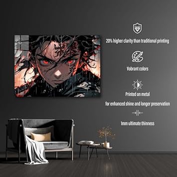 Tanjiro War- HD Shining Metal Poster