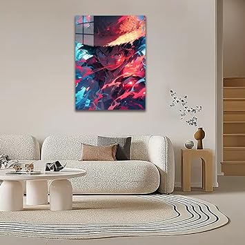 Red Hawk-Luffy- HD Shining Metal Poster