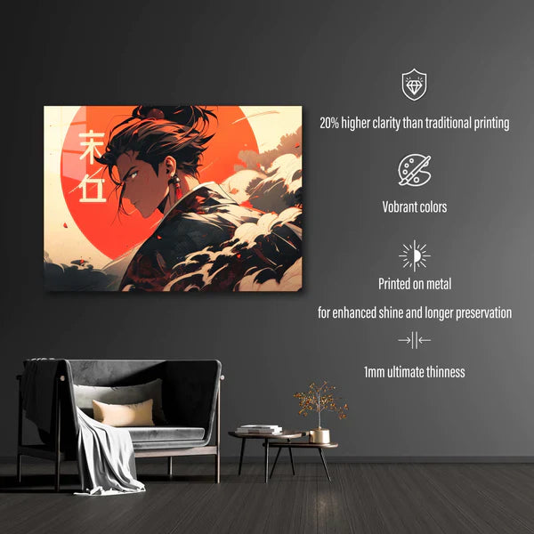 Aizen from Bleach wallpaper-Artwork HD Shining Metal Poster