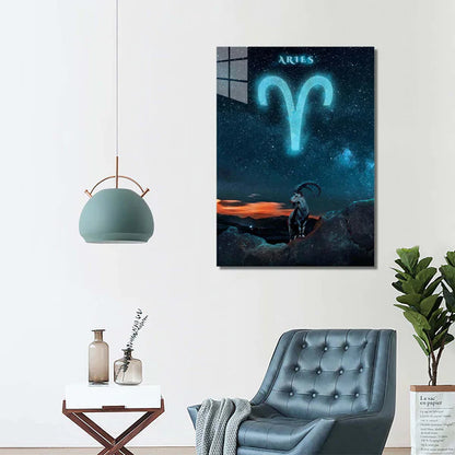 Aries- HD Shining Metal Poster
