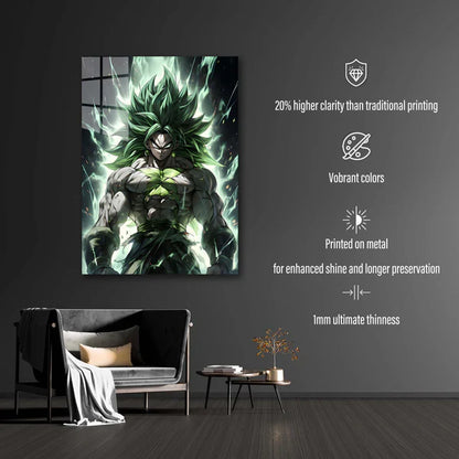 BROLY SAIYAN LEGEND- HD Shining Metal Poster