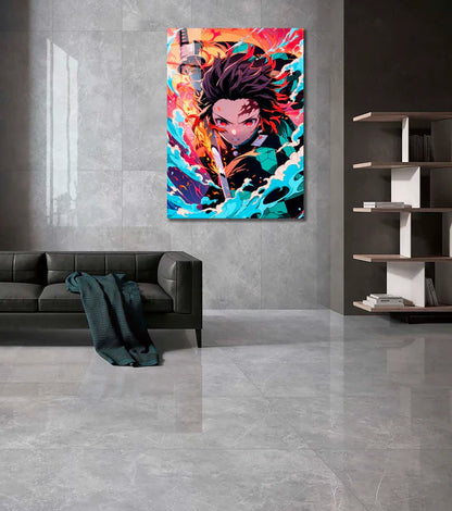 Blue Sea Swordsman- HD Shining Metal Poster