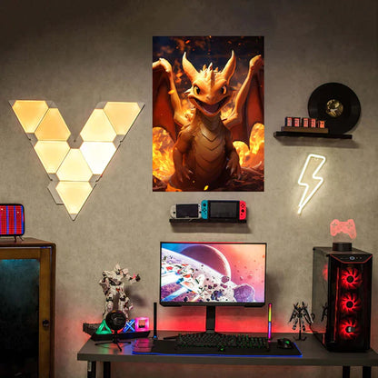 Charizard Fire- HD Shining Metal Poster