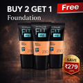 FIT-ME Foundation (30ml per piece) Pack Of Three