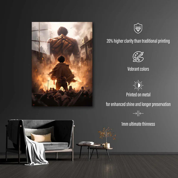 Eren Jaeger - Memoire HD Shining Metal Poster
