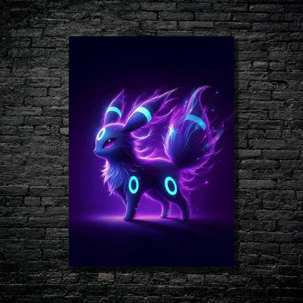 Umbreon/Eveelution Pokemon - HD Shining Metal Poster