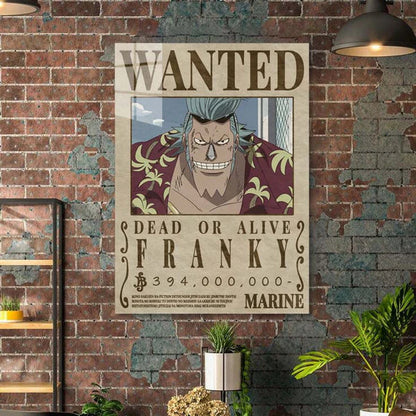 Franky One Piece HD Shining Metal Poster