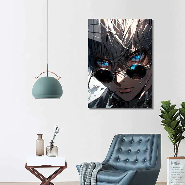 Gojo Blue eyes- HD Shining Metal Poster