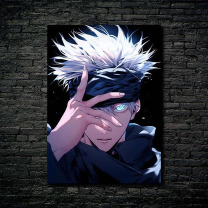 Gojo Satoru Sensei- HD Shining Metal Poster