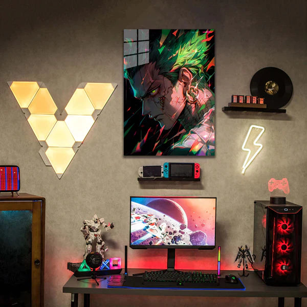 B00070-🎃Halloween zoro3 - HD Shining Metal Poster