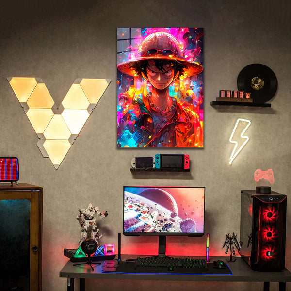 Neon Explosion Luffy-Artwork