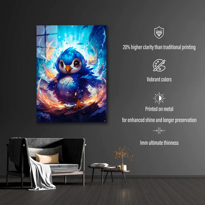 Piplup Pokemon  HD Shining Metal Poster