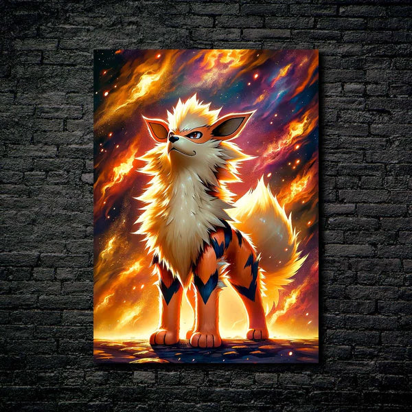 Pokemon Arcanine- HD Shining Metal Poster