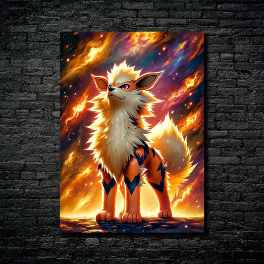 Pokemon Arcanine- HD Shining Metal Poster