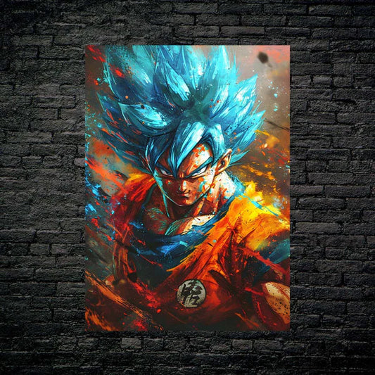 Rainsplash Paint Goku-Artwork