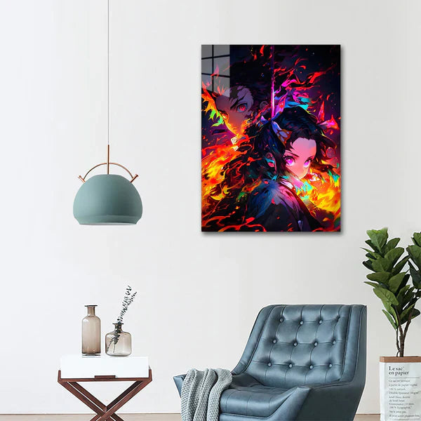 Tanjirio X Nezuko -  HD Shining Metal Poster