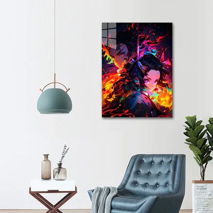 Tanjirio X Nezuko -  HD Shining Metal Poster