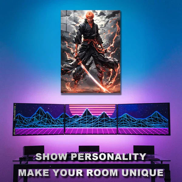 Bleach - Ichigo Kurosaki- HD Shining Metal Poster